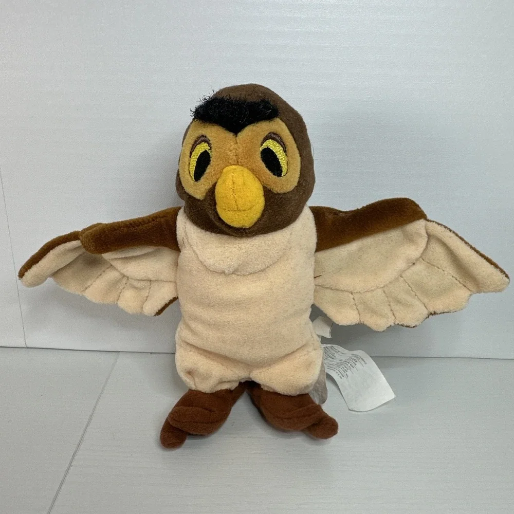 Disney OWL Mini Bean Bag Plush Winnie The Pooh Stuffed Beanie Vintage